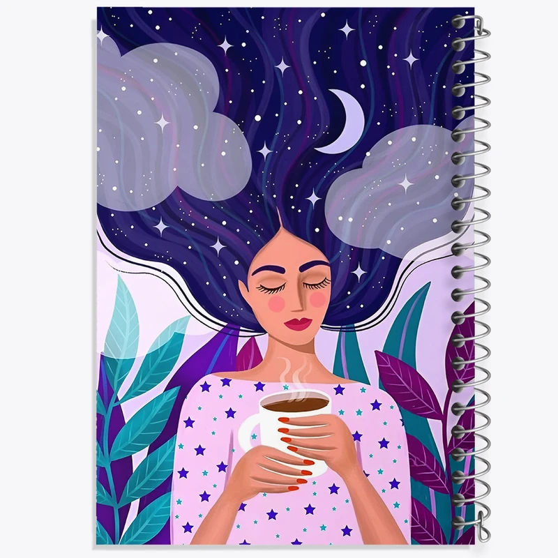 دفتر ژورنال نویسی 50 برگ خندالو مدل نقطه ای طرح دخترانه کد N4496