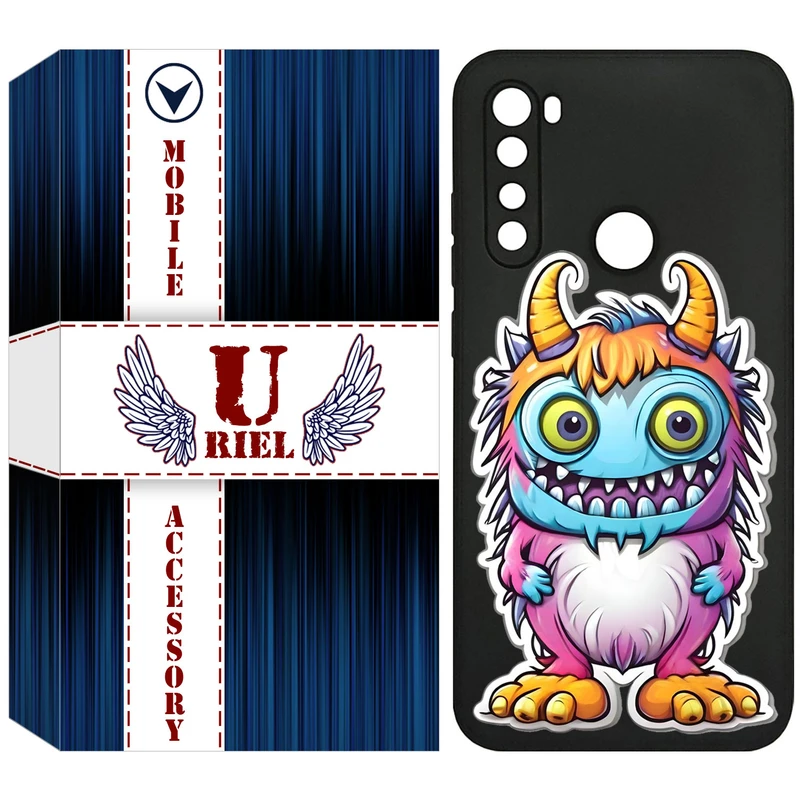 کاور یوریل قاب مدل KSH کد 50 طرح میکروب مناسب برای گوشی موبایل شیائومی Redmi Note 8