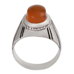 انگشتر نقره مردانه بازرگانی میلادی مدل سنگ عقیق رکاب حرز دار سیاه قلم کد AM_2846