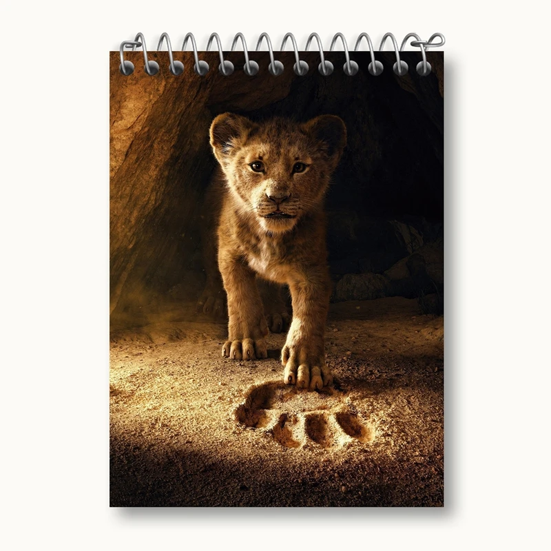 دفتر یادداشت 50 برگ خندالو مدل شیرشاه Lion King کد 10697