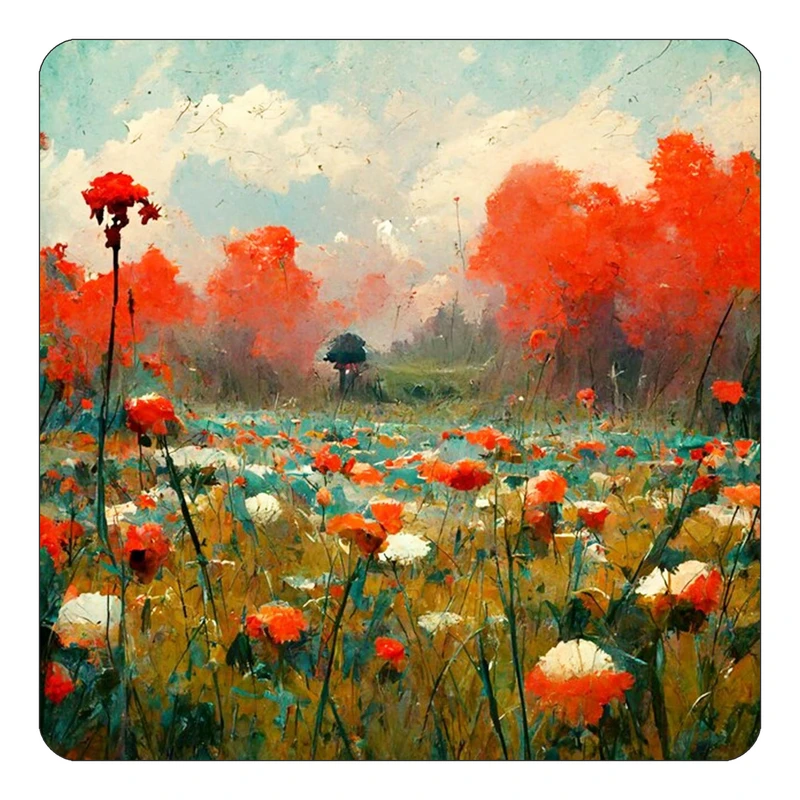 مگنت کاکتی طرح نقاشی رنگ روغن مدل mp69751