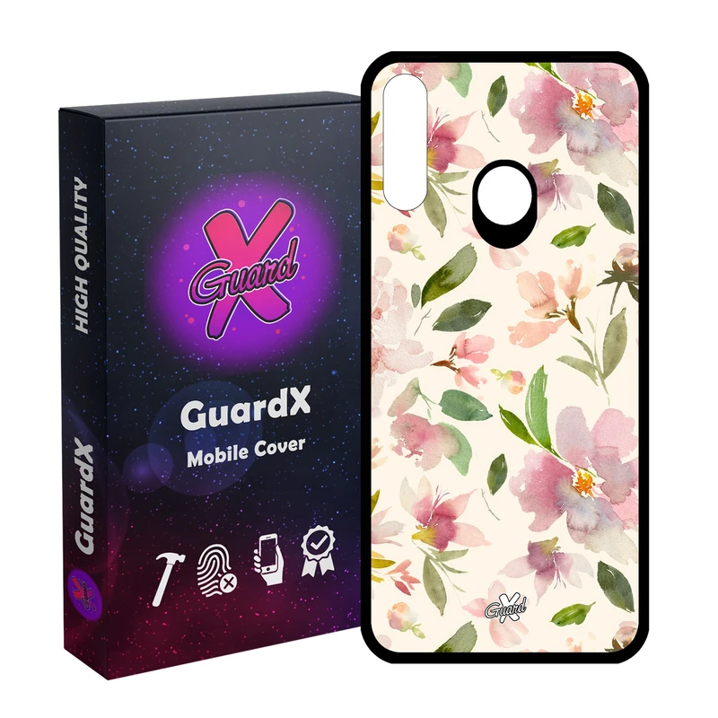 کاور گارد ایکس طرح گل مدل Glass10579 مناسب برای گوشی موبایل سامسونگ Galaxy A20s
