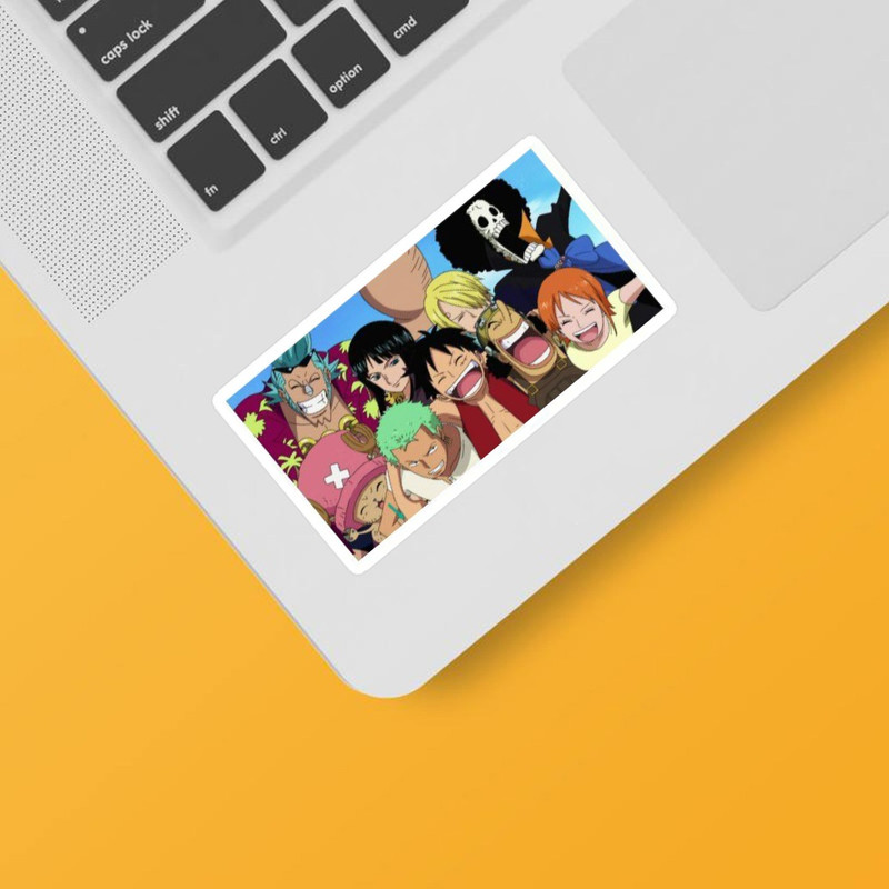 استیکر لپ تاپ و موبایل گوفی طرح انیمه وان پیس مدل one piece group 1