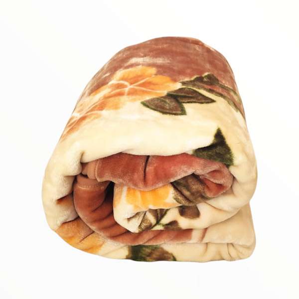 پتو طرح گل مدل زنبق سایز 210x160 سانتی متر