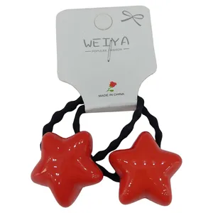 کش مو دخترانه مدل فانتزی طرح ستاره بسته 2 عددی