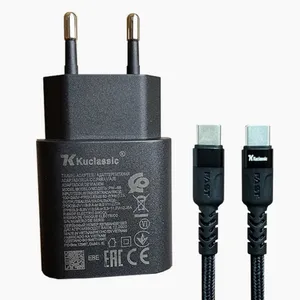 شارژر دیواری 25 وات کوکلاسیک مدل Galaxy-S21FE به همراه کابل تبدیل USB-C