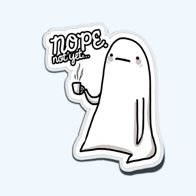 استیکر لپ تاپ طرح nope. not yet کد ST1330