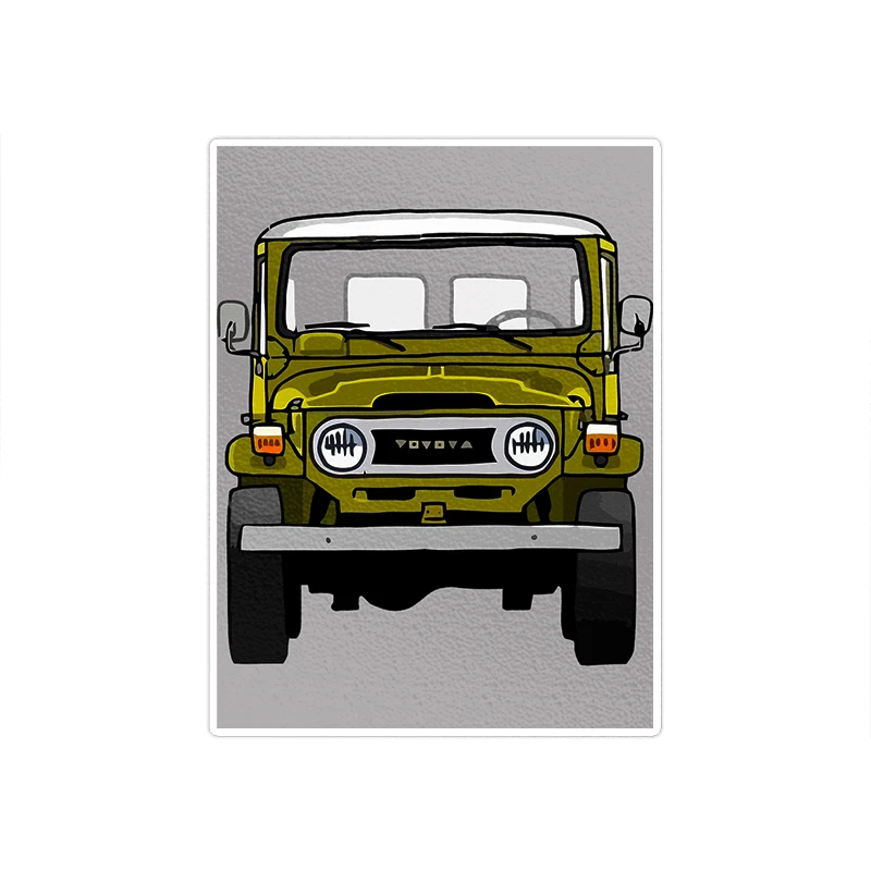 استیکر تزئینی موبایل و تبلت ماسا دیزاین مدل stkv0247 طرح جیپ.آفرود