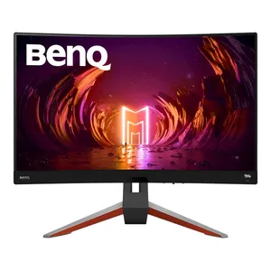 مانیتور خمیده گیمینگ 31.5 اینچ بنکیو مدل EX3210R، ، رزولوشن QHD، پنل VA، نرخ بروزرسانی 165 هرتز، با نسبت تصویر 16:9، دارای اسپیکر داخلی، دارای پورت HDMI و DisplayPort و USB و خروجی هدفون