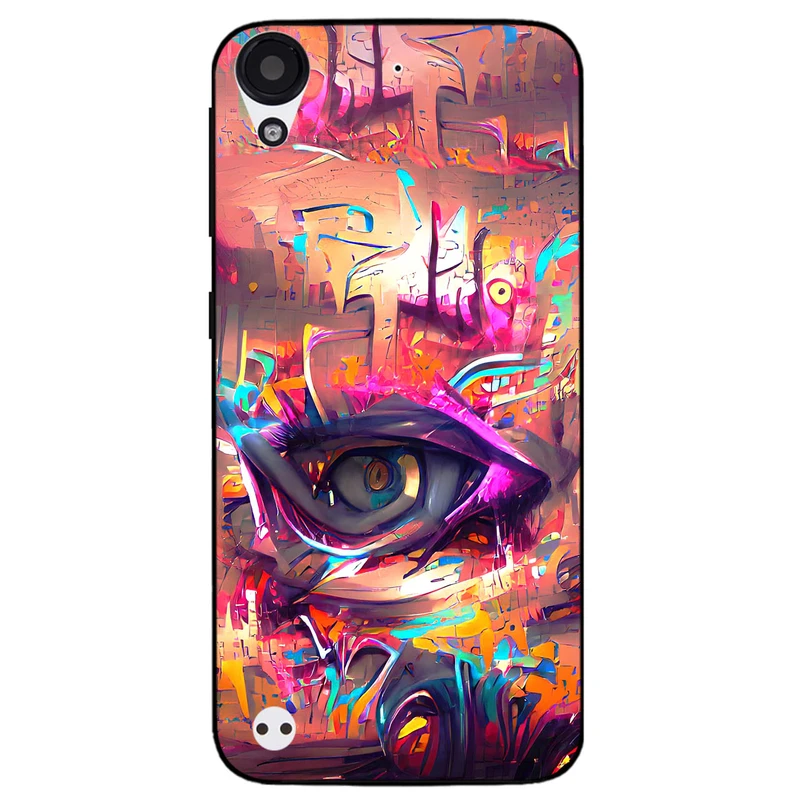 کاور مگافون طرح چشم مدل 2823 مناسب برای گوشی موبایل اچ تی سی Desire 530 