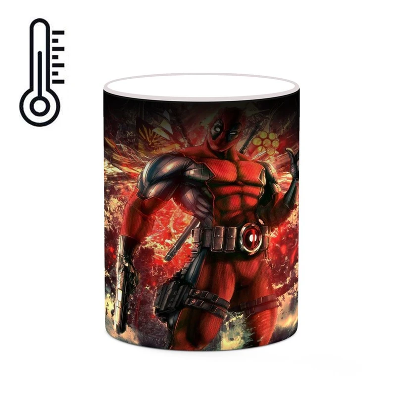 ماگ حرارتی کاکتی مدل ددپول Deadpool کد mgh38406