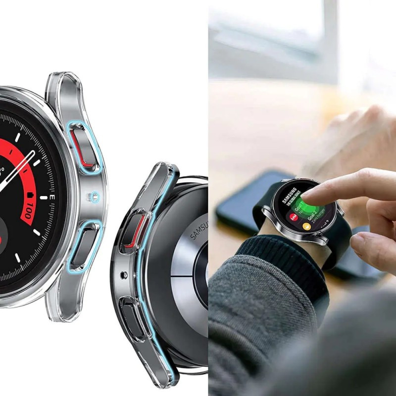 کاور رینیکا مدل glas مناسب برای ساعت هوشمند سامسونگ Galaxy Watch 5 44mm به همراه محافظ صفحه نمایش