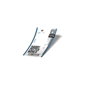 استیکر لپ تاپ لولو طرح بلیط هواپیما به دنیای هری پاتر BOARDING PASS TO HARRY POTTER WORLD کد 780