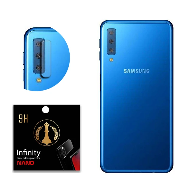 محافظ لنز دوربین سرامیکی اینفینیتی نانو مدل Star Pro Max مناسب برای گوشی موبایل سامسونگ Galaxy A7 2018