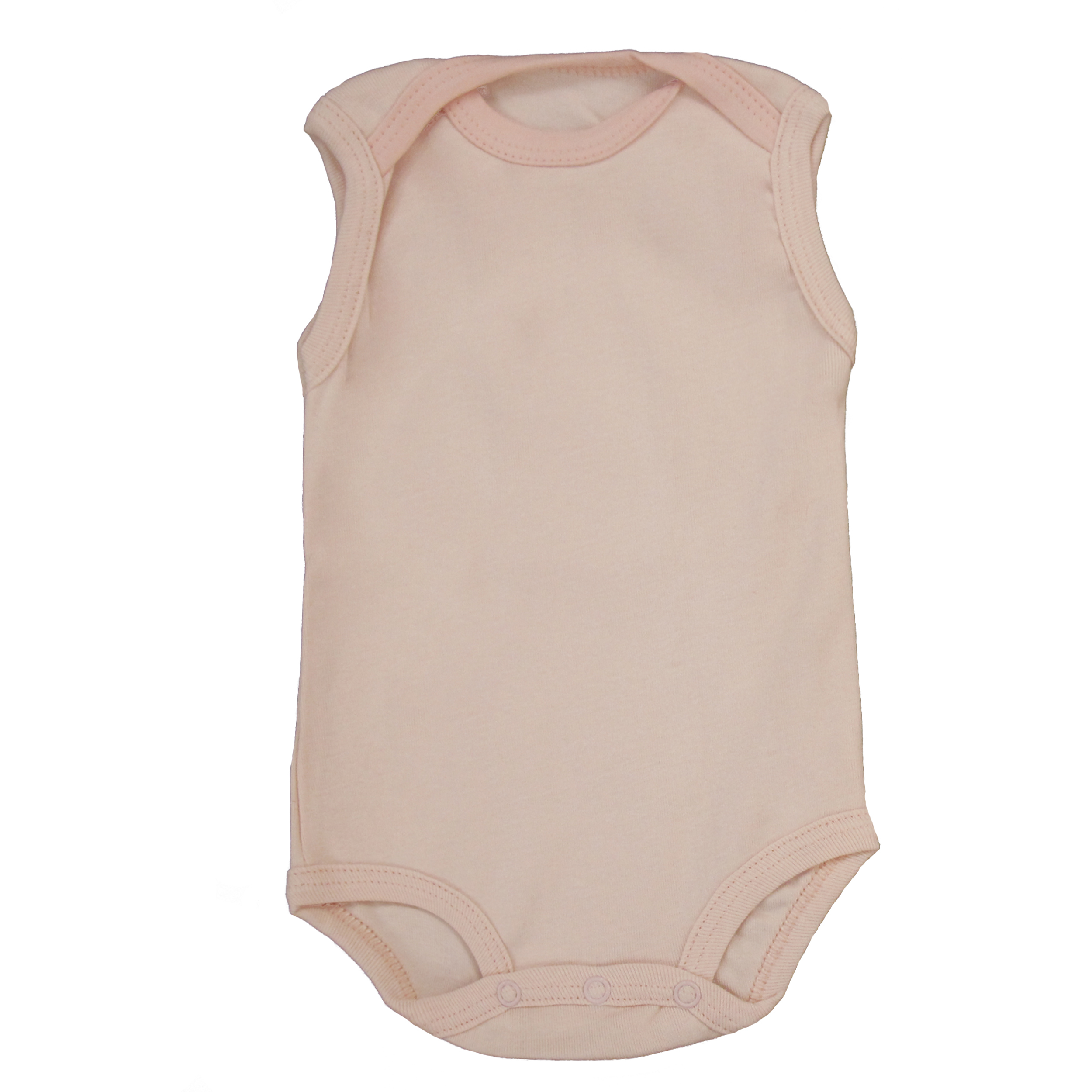 بادی بدون آستین نوزادی کد 11 رنگ صورتی روشن