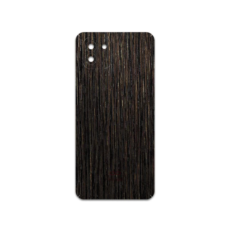 برچسب پوششی ماهوت مدل Dark-Gold-Stripes-Wood مناسب برای گوشی موبایل سامسونگ Galaxy A03