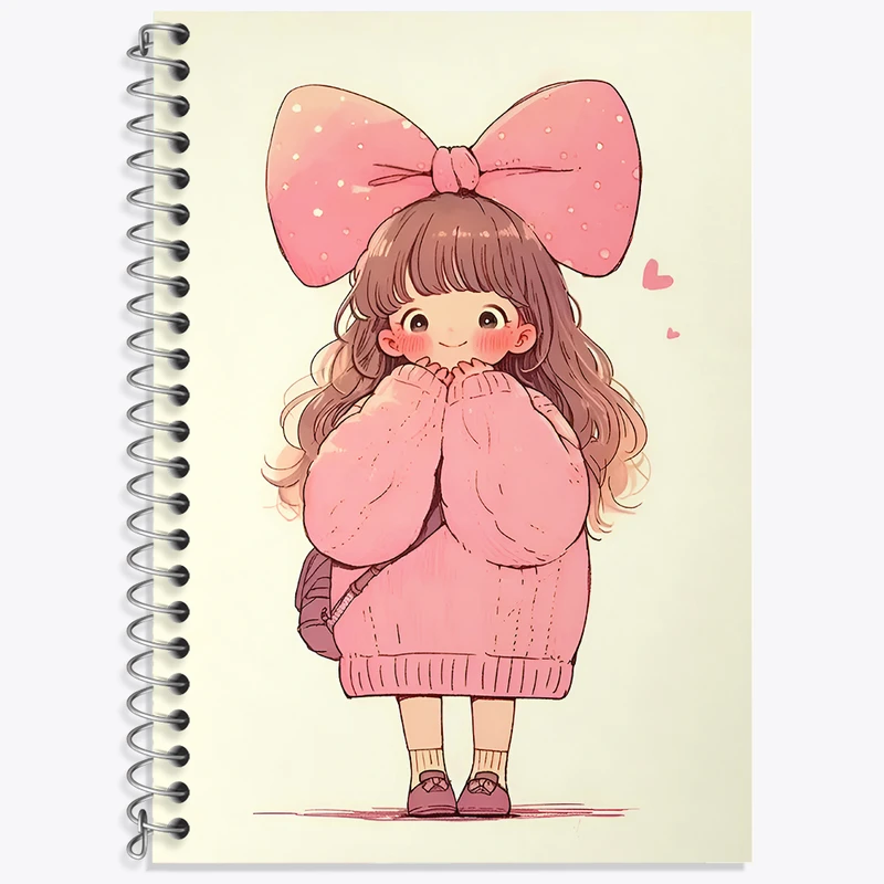 دفتر لغت 50 برگ خندالو طرح دخترانه کیوت کد N3495