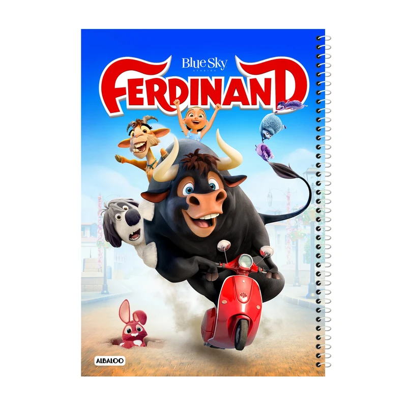 دفتر مشق 50 برگ آلبالو طرح انیمیشن فردیناند کد 2169