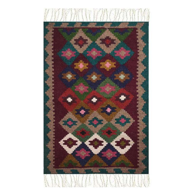 گلیم دستبافت نیم متری مدل آذربایجان کد sk29