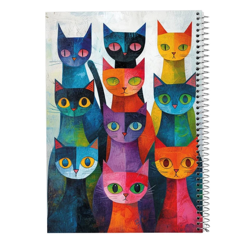 دفتر ژورنال نویسی 50 برگ مدوپد مدل نقطه ای طرح موجودات فانتزی کد DF16985