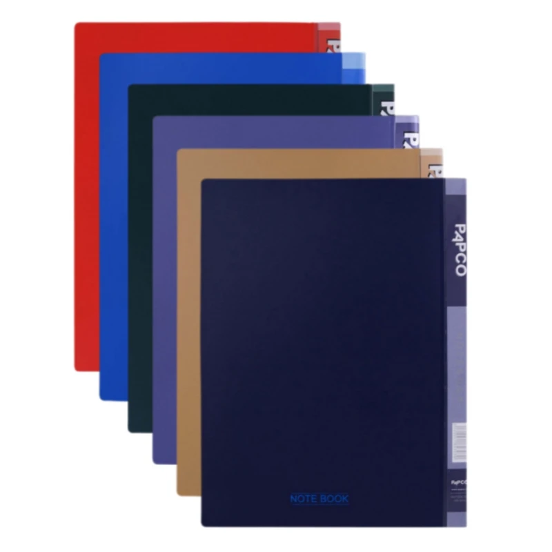 دفتر کلاسوری ۱۰۰ برگ پاپکو مدل ۶۰۶ بسته ۶ عددی 