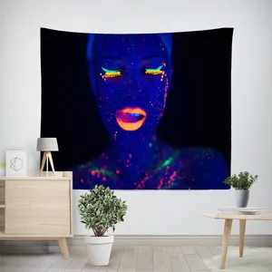 پوستر پارچه ای پرینتینگ لند طرح بکدراپ آرایشی کد A18