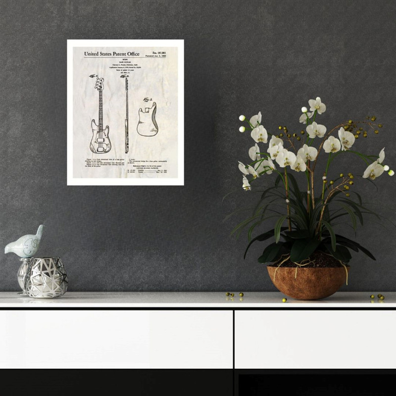 پوستر مدل  بیس گیتار  