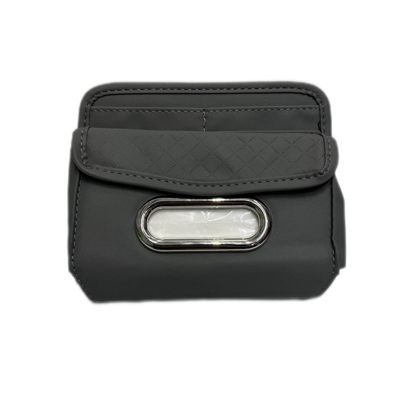 جای دستمال کاغذی خودرو مدل چرمی کد 02