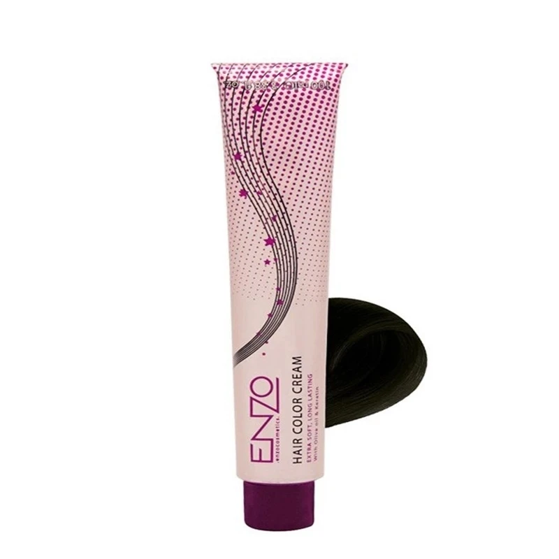 رنگ مو انزو شماره 1 حجم 100 میلی‌لیتر رنگ مشکی