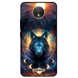 Megafone Wolf and Moon 8006 Cover For Motorola Moto C