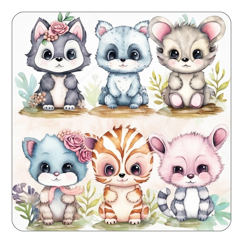 مگنت کاکتی طرح حیوانات کارتونی مدل mp28825