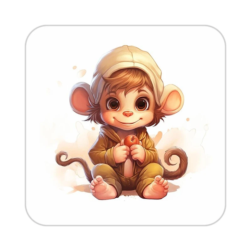 زیر لیوانی کاکتی طرح حیوانات کارتونی مدل mp28253