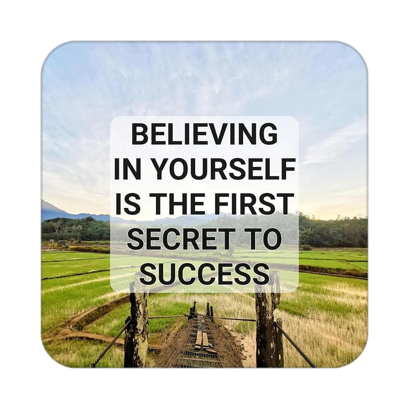 زیر لیوانی کاکتی طرح جملات انگیزشی و مثبت مدل mp24524