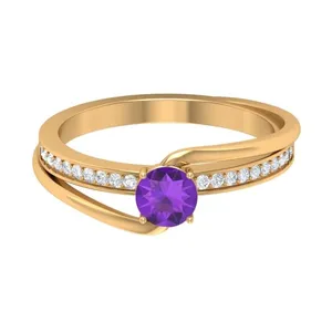 انگشتر طلا 18 عیار زنانه قیراط کد GH1243