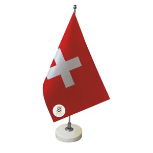 پرچم رومیزی جاویدان تندیس پرگاس مدل سوییس کد 2