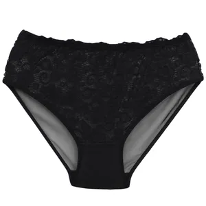 شورت زنانه مدل دانتل طرح پشت توری رنگ مشکی