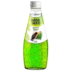 نوشیدنی تخم شربتی با طعم موهیتو السیما - 300 میلی لیتر