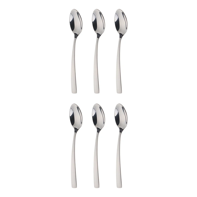 قاشق مربا خوری داماس استیل مدل فلورا بسته 6 عددی