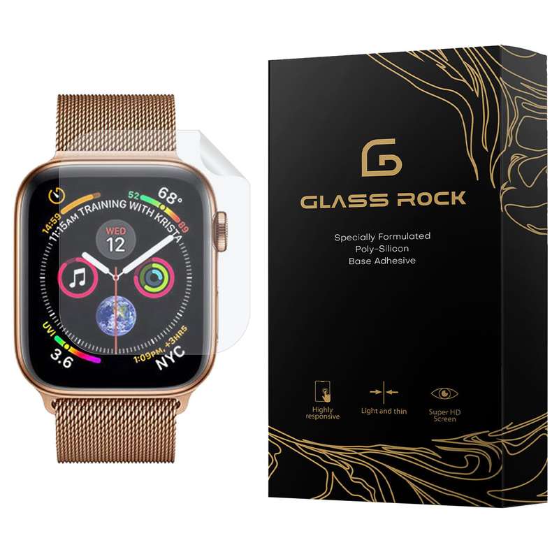 محافظ صفحه نمایش گلس راک مدل TPWR-Glass مناسب برای اپل واچ سری 4 44 میلی متر