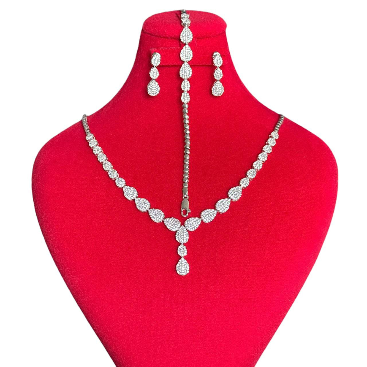 نیم ست نقره زنانه مدل فلاور 114-rzzdeh