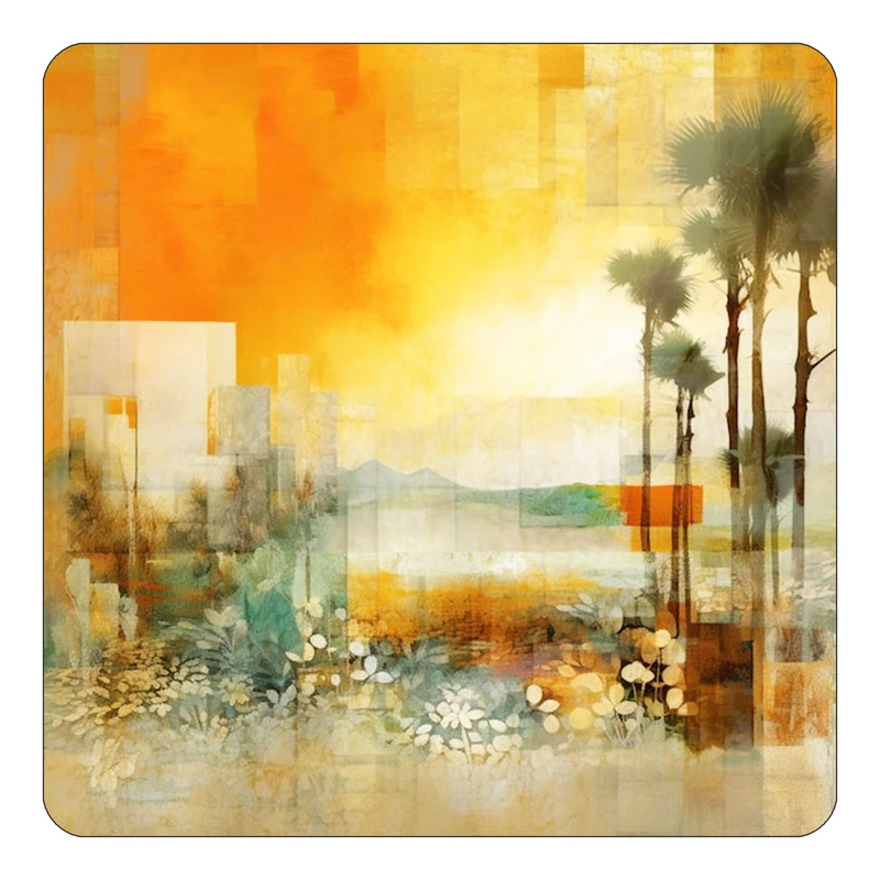 مگنت کاکتی طرح نقاشی رنگ روغن مدل mp73405