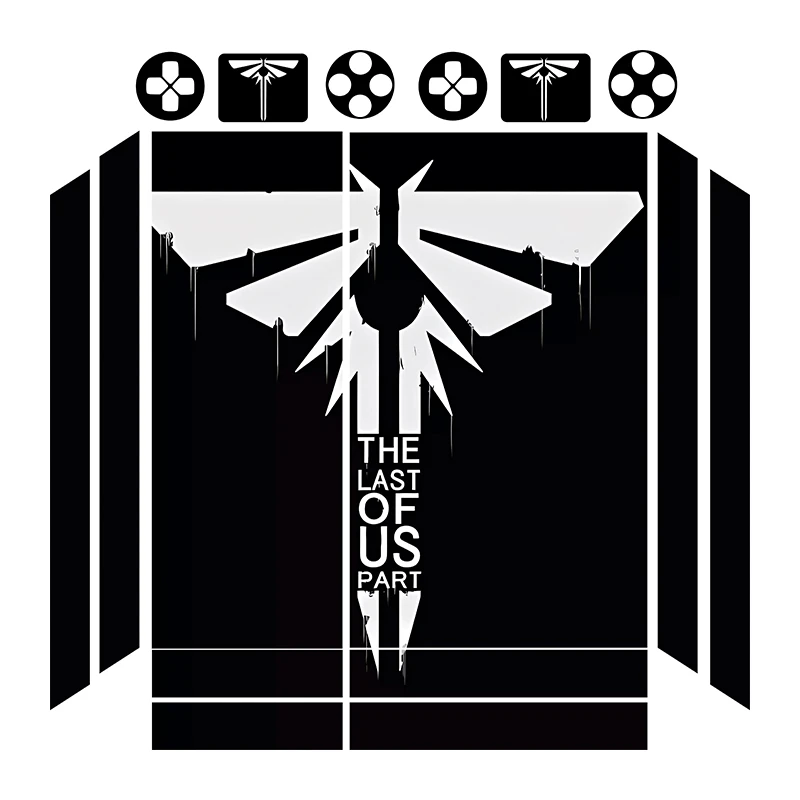 برچسب پلی استیشن 4 فت توییجین وموییجین مدل last of us 03 مجموعه 16 عددی