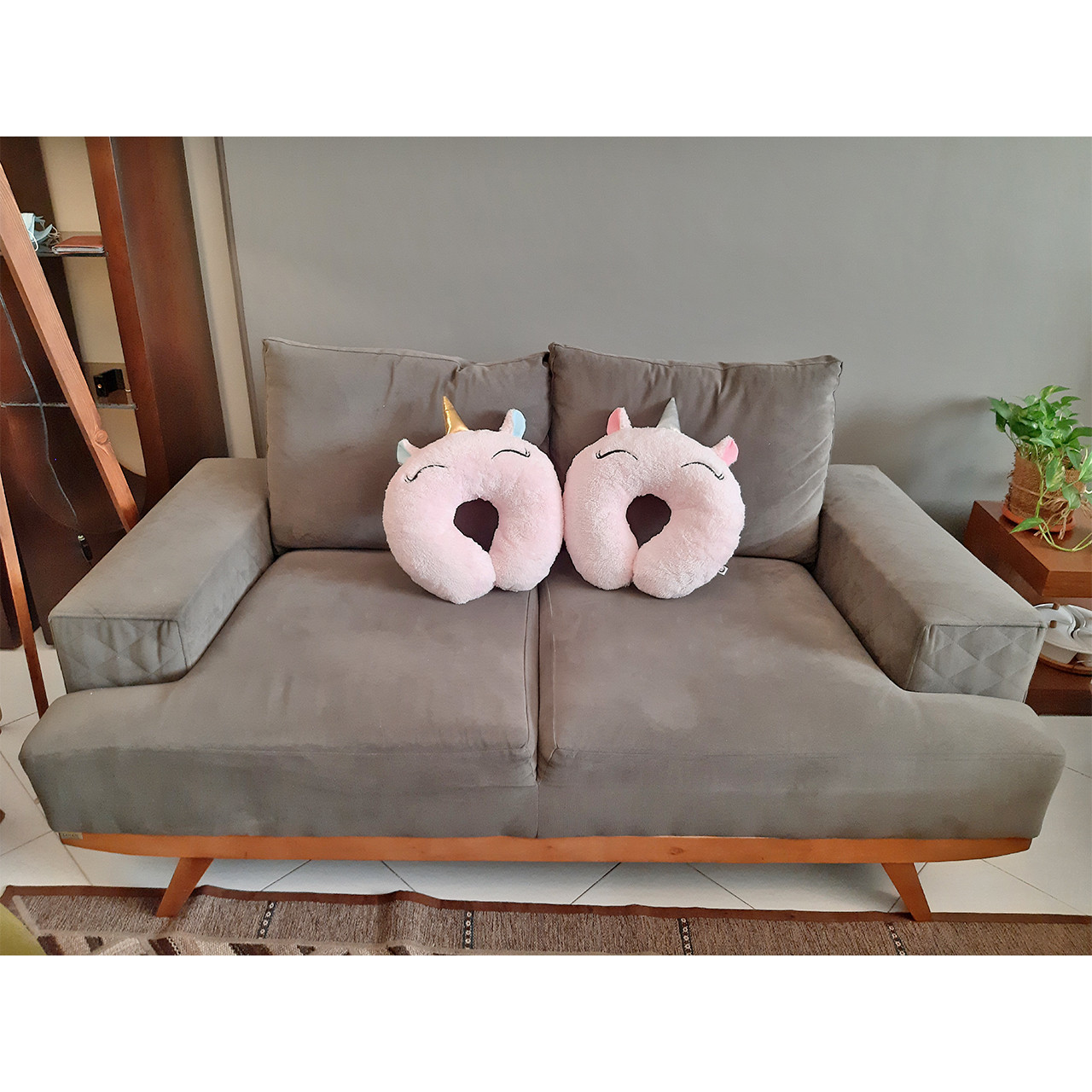 بالش دور گردنی دل لونا طرح تکشاخ کد 038