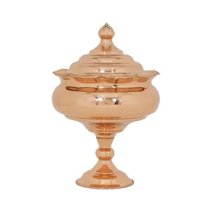 آجیل خوری مسی مدل پایه دار لب کنگره زنجان کد za64899100
