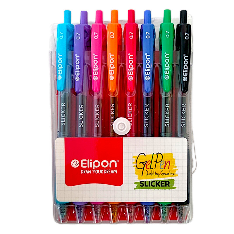 روان نویس الیپون مدل اسلیکر ساراسا بسته 8 عددی