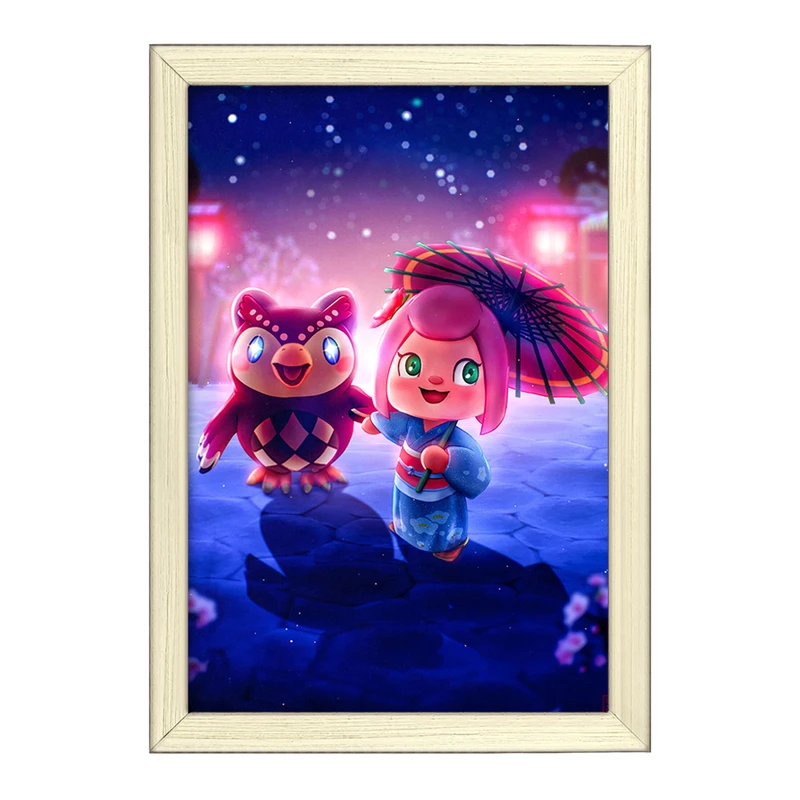 تابلو خندالو طرح بازی انیمال کراسینگ (Animal Crossing) کد 32673