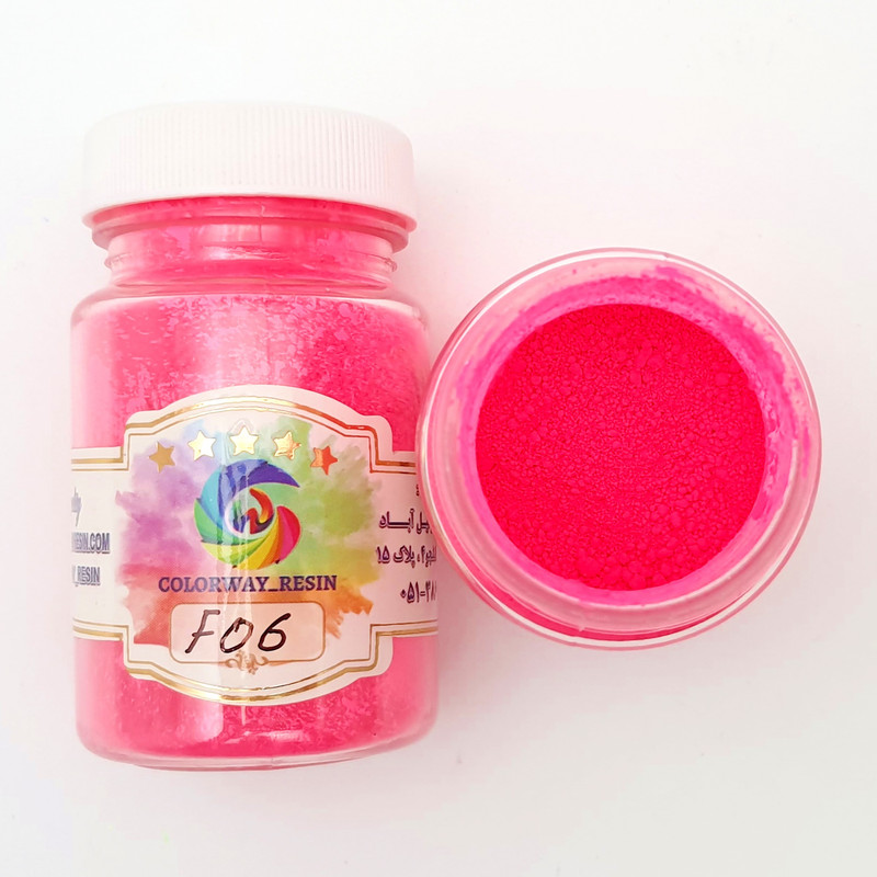 پودر رنگ رزین کالروی مدل فلورسنت حجم 35 میلی‌لیتر