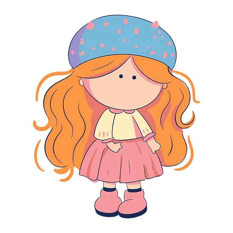 استیکر پارچه و لباس پاد آفرین مدل کارتونی کیوت فانتزی دخترانه کد S3926