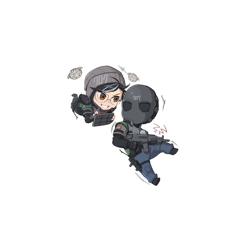 استیکر لپ تاپ و موبایل مدل بازی طرح Tom Clancy's Rainbow Six کد 2027