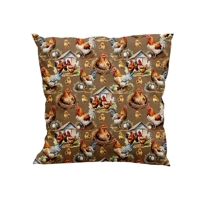 کوسن پاد آفرین مدل مرغ و خروس و جوجه کد DKK351